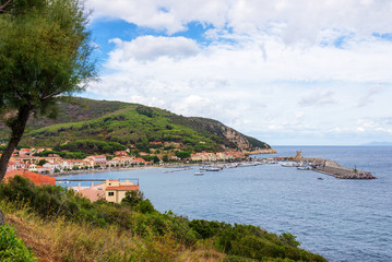 Canvas Print - Elba Hafen  Marciana Marina