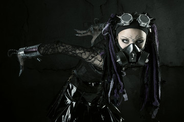 Cyber-Gothic girl