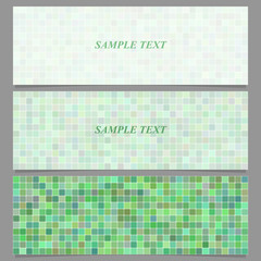 Poster - Abstract square pattern banner background set