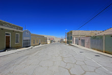 Ghost Town Of Chuquicamata, Chile Near The Copper Mine