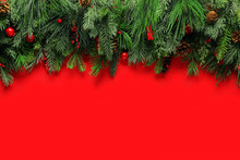 Christmas Branches Background