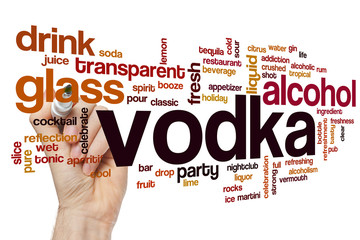 Poster - Vodka word cloud