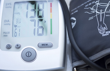 Blood pressur pulse rate meter