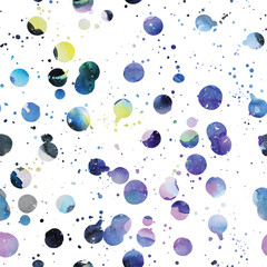 Wall Mural - watercolor galaxy background.