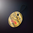 Black friday sales gold tag