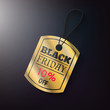 Black friday sales gold tag