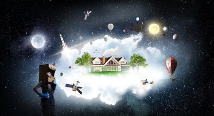 Wall Mural - Earth day concept . Mixed media