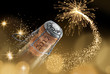 Champagnerkorken mit Feuerwerk 1