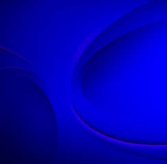 Poster - Blue vector Template Abstract background with curves lines and shadow. For flyer, brochure, booklet, websites design