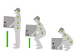 © vit_kitamin - Correct posture to lift a heavy object safely. Illustration of health care. vector illustration