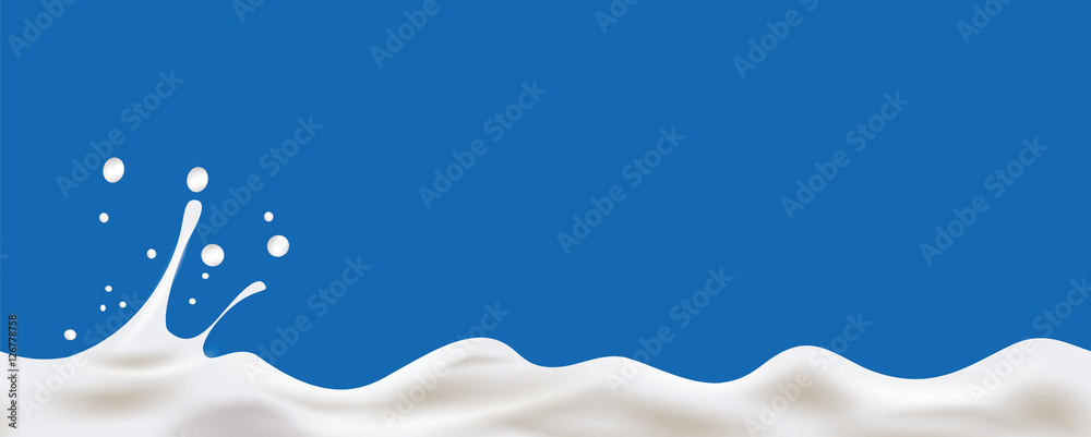 Cream Yogurt wave background - obrazy, fototapety, plakaty 