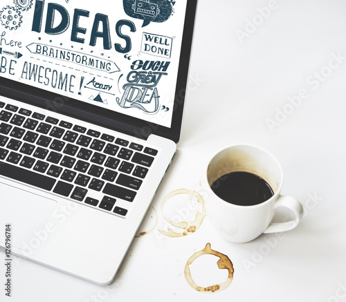 Fotomural Ideas Inspire Creative Thinking Motivation Concept