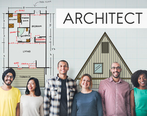 Poster - Architect Architecture Design Infrastructure Construction Concep