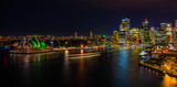 Fototapeta  - Nighttime Cityscape of Sydney Harbour