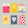 set of romantic cards