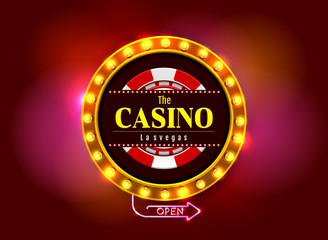 Wall Mural - casino sign