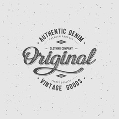 Wall Mural - original apparel print gray
