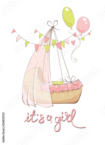 baby girl cradle