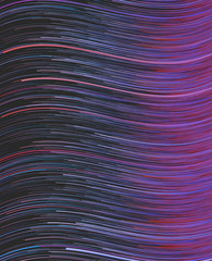 Fototapete - Digital Wave band red and blue lines abstract background. 3d rendering