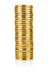 Gold coin stack