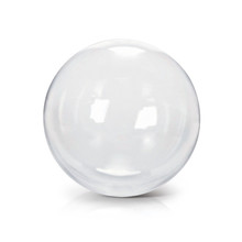 Clear Glass Ball 3D Illustration On White Background