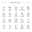 © RaulAlmu - Sweets food flat icon set for web design.