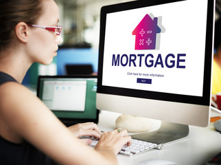 Sticker - Loan Mortgage Payment Property Concept