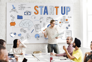 Poster - Startup New Business Launch Development Concept