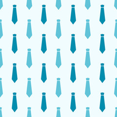Wall Mural - vector seamless pattern with blue neckties