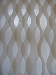  whire curved curtain texture with light