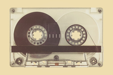Wall Mural - retro styled image of a compact cassette