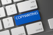 © tashatuvango - Keyboard with Blue Keypad - Copywriting. 3D.