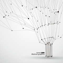 Of points and lines of trees, abstract graphics