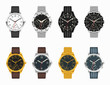 Vector watch set. Expensive classic watches