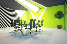 Green Conference Room With Daylight
