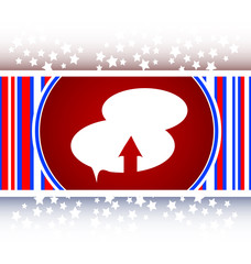 Poster - Upload from cloud icon. Upload button. Load symbol