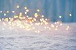 canvas print picture - Christmas Bokeh Background