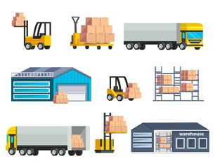 Sticker - Warehouse Logistics Elements Set