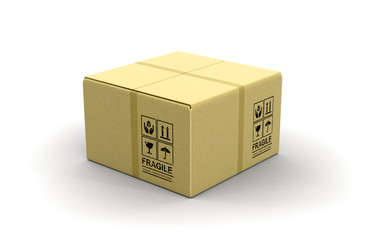 Poster - Close package. Image with clipping path