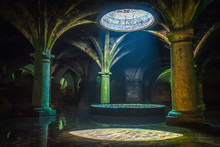 Portuguese Cistern. El Jadida Cistern, Morocco. Ancient European Historical Buildings In Morocco