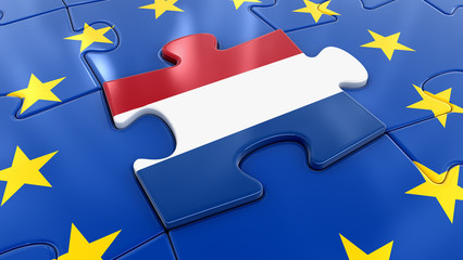 Poster - Netherlands Jigsaw as part of EU 