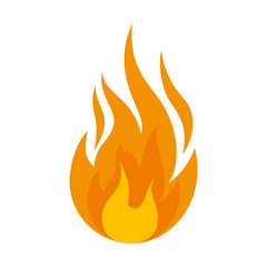 Poster - fire flame isolated icon vector illustration design