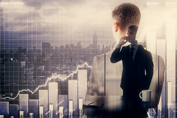 Aufkleber - Financial growth concept