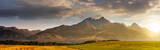 Fototapeta Fototapety góry  - rural field in Tatra mountains at sunrise