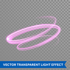 Wall Mural - pink light swirl spiral trail trace