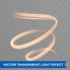 Fototapete - Light painting effect. Glowing fire swirl spiral trail