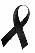 © areeya_ann - Black ribbon isolated on white background with clipping-path.