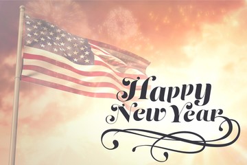 Poster - Composite image of elegant happy new year