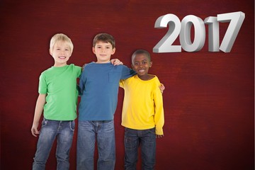 Poster - Composite image of cute kids smiling