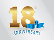 © darion - 18 Years Anniversary Gold Logo and Blue Ribbon